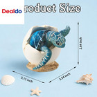 Sea Turtle Figurine  Resin Turtle Hatching From Egg Decor  Coastal Beach Statue