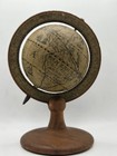Vintage Style World Globe 12  Terrestrial Map Wood Base Hong Kong Decor