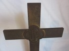 Vintage 15  Sudbury Brass Altar Cross With Ihs Emblem