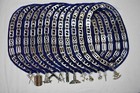 Blue Lodge Masonic Silver Chain Collar With Silver Jewels Blue Backing Set Of 12