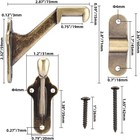 Realplus Handrail Bracket  3 quot  Staircase Hand Rail Brackets With Screws