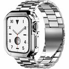 Stainless Steel Iwatch Band Strap  tpu Case For Apple Watch Series 7 6 5 4 32 Se