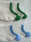 Lot Of 4 Vtg 1970   s Pom Pom Socks Lo Cut Footie Tennis Golf