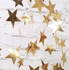26 Ft Shiny Gold Stars Garland Banner Hanging Decor Celebrate Party Romance