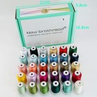 New Brothread 30 Colors Polyester Embroidery Machine Thread Kit 500m  550y  Each