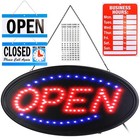 Electric Light Up Led Neon Business Open Closed Sign Flashing   Steady Ad Board