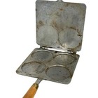 Vintage Cast Iron Aluminum Fortune Cookie Maker   Nostalgic Fortune Factory