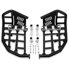 For Yamaha Yfz 450 Nerf Bars Pro Peg Heel Guard Black Bars With Black Nets