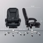 Massage Office Chair  Heated Reclining Computer Chair With Adjustable Height