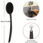 Silicone Bath Body Brush  24  Long Handle Adjustable Dual-sided Back Scrubber