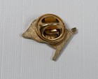 Canadian Flag Maple Leaf Canada Gold Tone Vintage Red White Enamel Hat Lapel Pin