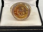 Antique  vintage Coin Men s Or Women Wedding Ring 925 Sterling Silver  Coin Ring