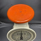 Vintage Hanson Way Rite 25 Lb Kitchen Scale Red Orange Tray Chicago Usa Working