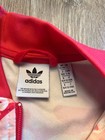Adidas Track Running Jacket Girls 13-14y L Pink Floral Full Zip