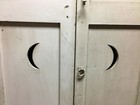 Antique Half Round Moon Shutters Arched Doors 22x68 Screen Divider Vtg 261-26b