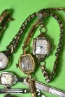 Ladies Gold Filled Wristwatches From 1950 Circa Lot Of 5    m
