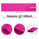 Long Satin Table Runner 4 Pack  Fuchsia  108 Inch  Wedding Party Decoration