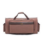 Barton Battle Bag Premium Duffle Drum Hardware Bag  32  X 10  X 16   Dark Brown