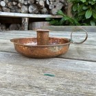 Old Vintage Antique Handmade Hammered Copper Wee Willie Winkle Candle Holder