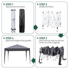 10 X 10ft Ez Pop Up Gazebo Canopy Tent Folding Party Tent W  Carry Bag Portable
