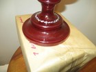 Bohemian Antique Cranberry Vase Antique 11 In
