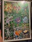 Framed Card Database Attacks   Green Holo Cracked Ice Uncut Sheet Peru 2024