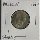 Malawi 1 Shilling 1964  Extremely Fine    Vintage African Coin