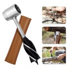 Bushcraft Hand Auger Settlers Wrench Manual Hole Drill For Survival   Camping Us