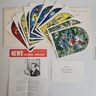 Marc Chagall Jerusalem Windows Hadassah Israel Folder Set Booklet   Tourist News