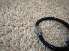 Polo Ralph Lauren Classic Black Ny Leather Braided Bracelet Wrist Strap 1967 Rl