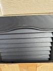 Mid America Open Louver 14 5 Inch  - 1 2 X 48 Vinyl Shutters  1 Pair  Black