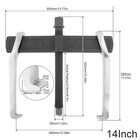 14 Inch 2-jaw Gear Puller  Adjustable Cr-v Bearing Puller Gears  Removal Tool   