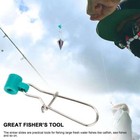 100 Pcs Heavy Duty Fishing Sinker Slide Stainless Steel Fish Line Finder Slider