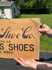 Antique 1910s Fairfield Shoe Co Mens Boys Shoes Advertising Sign