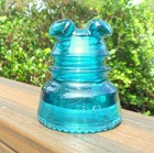 Nice Blue Aqua Cd 213 Hemingray No  43 Glass Insulator  v 