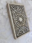 Antique silver filigree small Case could Be A Sewing Needle Holder not Cards