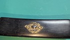 Vintage Cloth Brush Real Ebony With Sterling Ornate Twin Cherub Monogram  l 