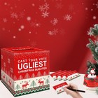 Ugly Sweater Christmas Party Decorations  Ballot Box With 50 Cards For Xmas H   