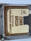 Vintage Bennington Comb Brush With Nylon Naturized Bristle Nos Sealed Package