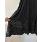 Torrid Eyelet Hem Maxi Skirt Women 3 Black Cottagecore Embroidered Flowy Boho