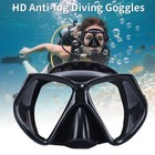 Tempered Glass Diving Anti-fog Scuba Diving Goggles Hd Swim Mask With Nose Cover