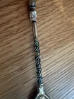 Antique Russian 84 Silver Cloisonne Enamel Spoon