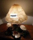 Vtg Magic Mushroom Lamp Company Coral 80s Signed Hp Harry Pinsent  315 Read