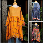 Wholesale Lot 5 Pc Vintage Kantha Hand Made Cotton Dress Indian Women Midi Dress