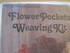 New Vintage Flower Pockets Yarn Weaving Kit Phyllis Damon 1978 Each Pocket 3   x7   