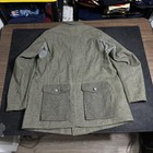 Vintage Swedish Army Wool Field Jacket Tunic 108k Wwii 1940 Green Military Swiss