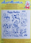 Vtg Aunt Marthas 3892 Happy Hoofers Holstein Cow Embroidery Transfer Pattern New