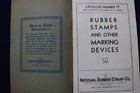 1930 s National Rubber Stamp Co  Catalog Softcover Book - Bay City  Mi - K 837