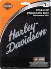 Harley-davidson Name Reflecting Bling Decal  Black   Crystal  5-3 4  X 2-1 2  -