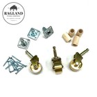 New Set Of 3 Brass Grand baby Grand Piano Casters 1 3 8  Wheel